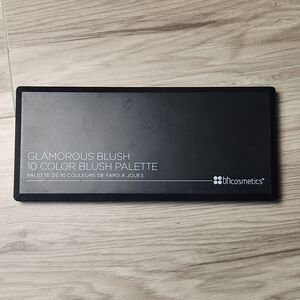BH Cosmetics Glamorous Blush 10-Color Palette Matte Shimmer Pressed Powder